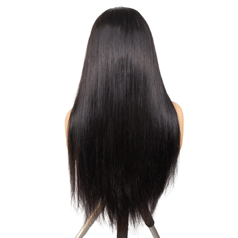 Kemy Hair Custom Natural color Straight Human Hair Full Lace wigs